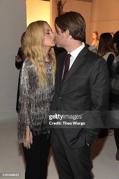 Rachel Zoe and Rodger Berman attend Rachel Zoe - Presentation - Fall 2016 New York Fashion Week: The Shows at The Space, Skylight at Clarkson Sq on...