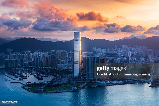 Cloud on sky100 tower kowloon.