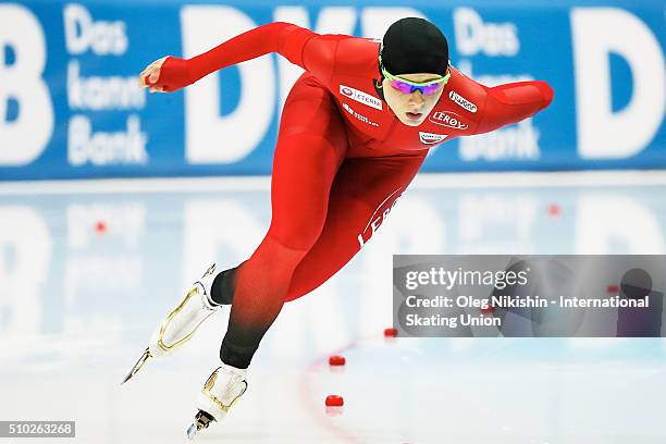 Hege Bokko of Norway competes during the ladies 1500m during day 4 of the ISU World Single Distances Speed Skating Championships held at Speed...