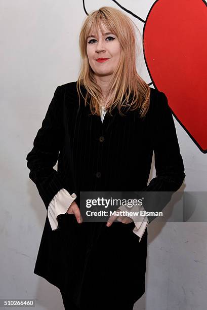 Tennessee Thomas poses during The Deep End Club Collection launch hosted by Alexa Chung at The Deep End Club on February 14, 2016 in New York City.