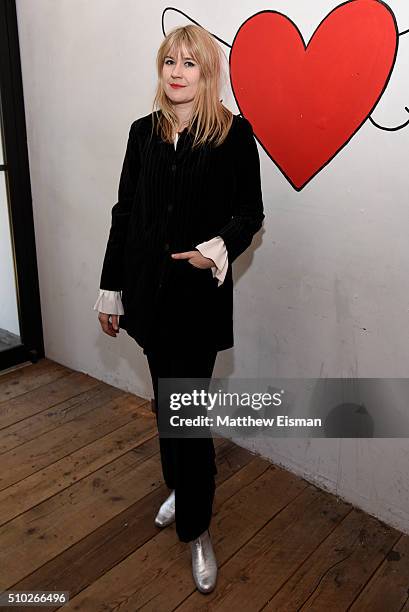 Tennessee Thomas poses during The Deep End Club Collection launch hosted by Alexa Chung at The Deep End Club on February 14, 2016 in New York City.