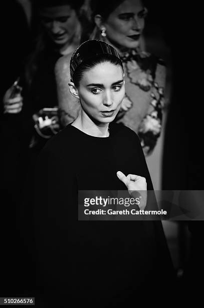 Rooney Mara attends the EE British Academy Film Awards at the Royal Opera House on February 14, 2016 in London, England.