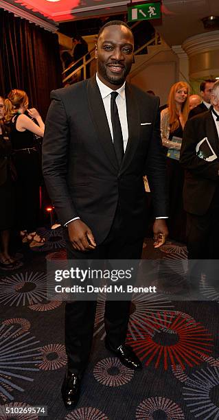 Adewale Akinnuoye Agbaje attends the official After Party Dinner for the EE British Academy Film Awards at The Grosvenor House Hotel on February 14,...
