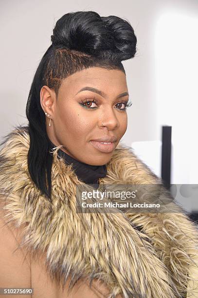 Actress Ta'Rhonda Jones attends the Gemfields Event at Fall 2016 New York Fashion Week at Skylight Clarkson Sq on February 14, 2016 in New York City.