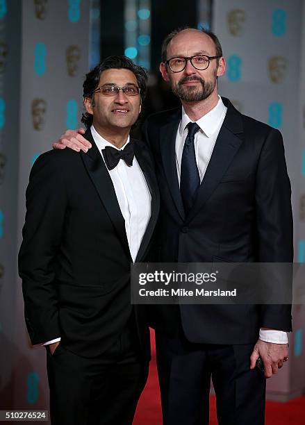 Asif Kapadia and James Gay-Rees attend the EE British Academy Film Awards at The Royal Opera House on February 14, 2016 in London, England.