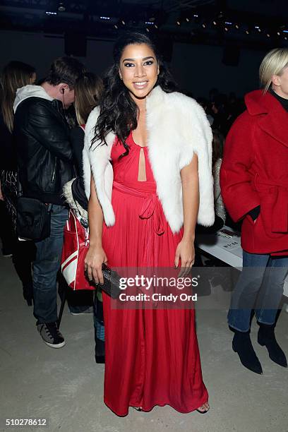 Hannah Bronfman, attends the Jenny Packham Fall 2016 fashion show during New York Fashion Week: The Shows at The Gallery, Skylight at Clarkson Sq on...