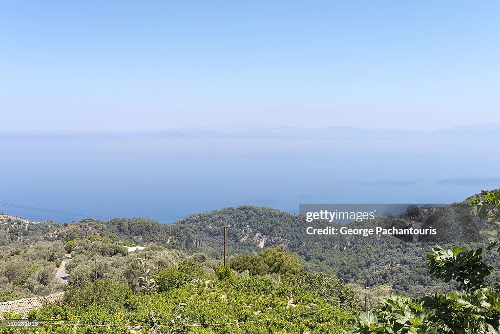 View of the Aegean sea