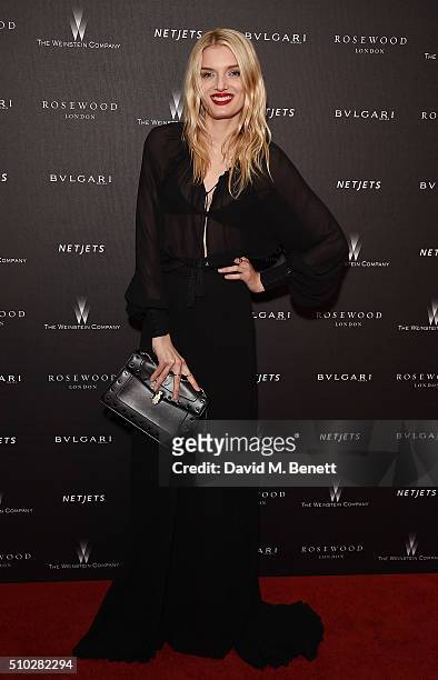 Lily Donaldson attends The Weinstein Company, Entertainment Film Distributors, Studiocanal 2016 BAFTA After Party in partnership with BULGARI, GREY...