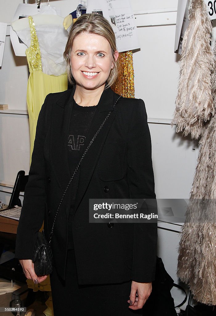 Jenny Packham - Front Row & Backstage - Fall 2016 New York Fashion Week: The Shows