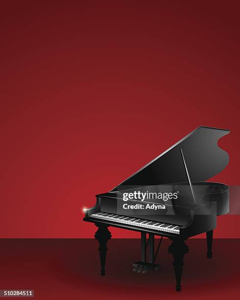 plan - grand piano inside stock illustrations