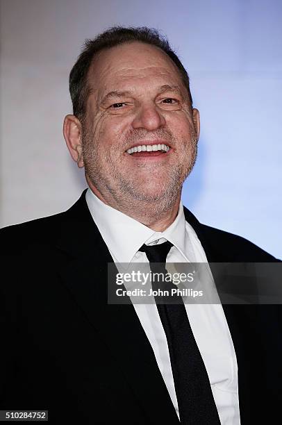 Harvey Weinstein attends the official After Party Dinner for the EE British Academy Film Awards at The Grosvenor House Hotel on February 14, 2016 in...