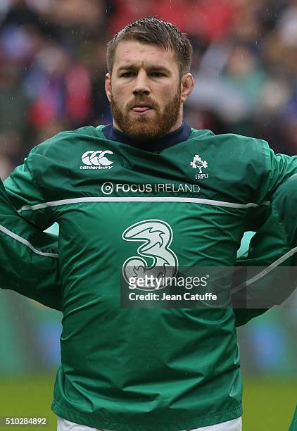 Sean O'Brien of Ireland looks on before the RBS 6 Nations match between France and Ireland at Stade de France on February 13, 2016 in Saint-Denis...