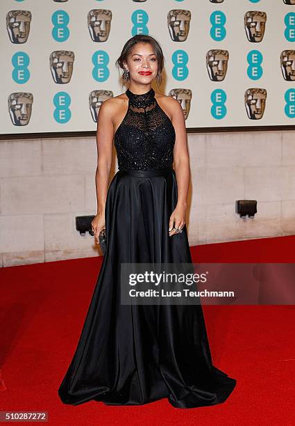 Antonia Thomas attends the official After Party Dinner for the EE British Academy Film Awards at The Grosvenor House Hotel on February 14, 2016 in...