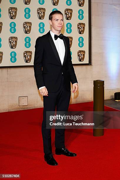 Will Poulter attends the official After Party Dinner for the EE British Academy Film Awards at The Grosvenor House Hotel on February 14, 2016 in...