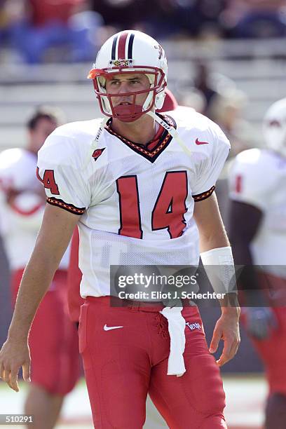 Shaun Hill of Maryland during the game against Florida State at Doak Campbell Stadium in Tallahassee, Florida. Florida State won 52-31. DIGITAL IMAGE...