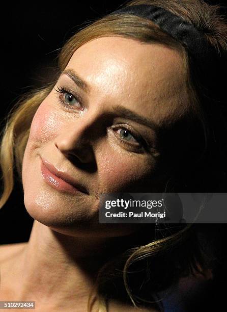 Actress Diane Kruger attends the Prabal Gurung Fall 2016 fashion show during New York Fashion Week: The Shows at The Arc, Skylight at Moynihan...