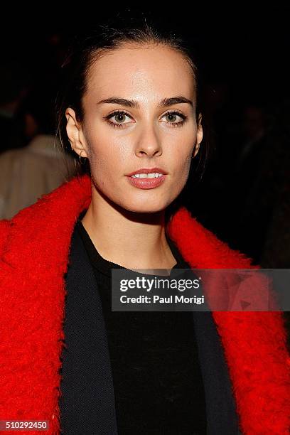 Singer Sophie Auster attends the Prabal Gurung Fall 2016 fashion show during New York Fashion Week: The Shows at The Arc, Skylight at Moynihan...