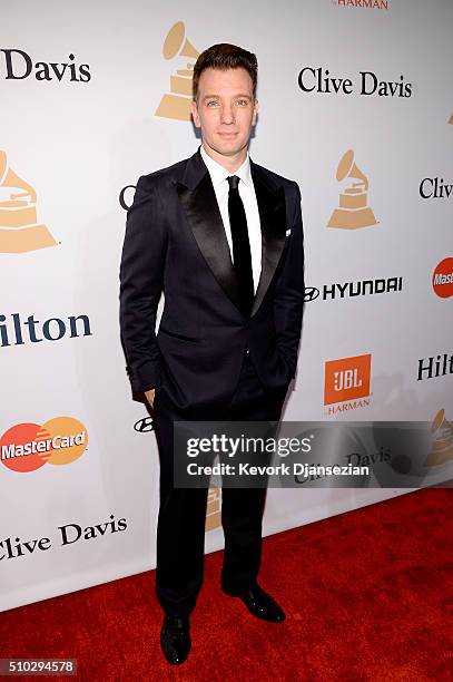 Recording artist JC Chasez attends the 2016 Pre-GRAMMY Gala and Salute to Industry Icons honoring Irving Azoff at The Beverly Hilton Hotel on...