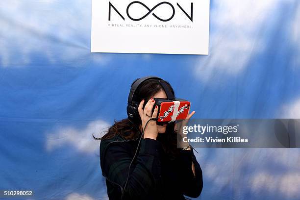 Internet personality Maya Burkenroad attends the GRAMMY Gift Lounge during The 58th GRAMMY Awards at Staples Center on February 14, 2016 in Los...