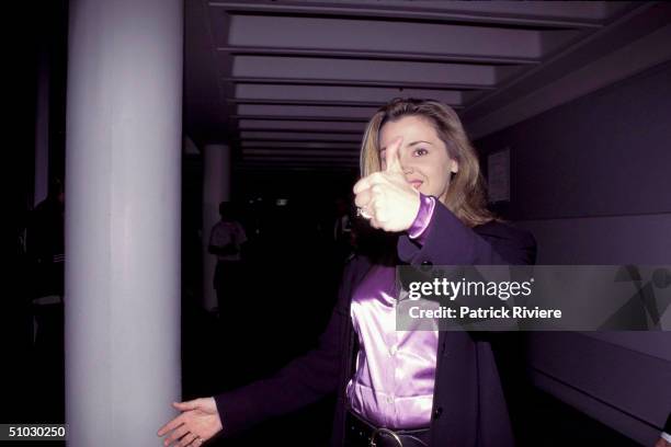 SINGER TINA ARENA AT THE ARIA MUSIC AWARDS 1995 IN SYDNEY. .