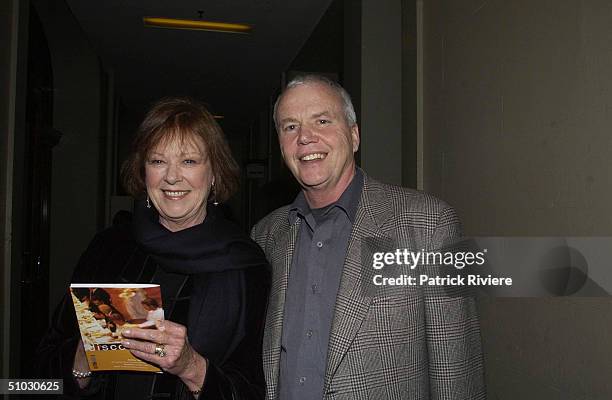 Janelle and Antony Kidman at the first night opening of 2002 Sydney Cabaret Convention at the lower Town Hall in Sydney. .