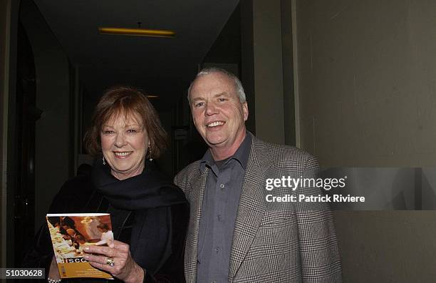 Janelle and Antony Kidman at the first night opening of 2002 Sydney Cabaret Convention at the lower Town Hall in Sydney. .