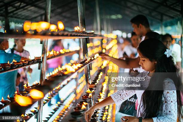 the temple of the tooth in sri lanka - dalada maligawa stock pictures, royalty-free photos & images