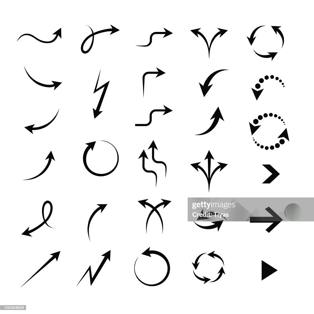 Arrows icon set