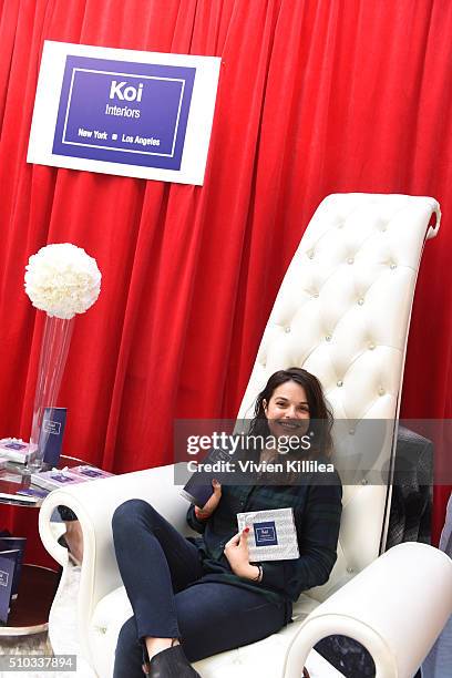 Internet personality Maya Burkenroad attends the GRAMMY Gift Lounge during The 58th GRAMMY Awards at Staples Center on February 14, 2016 in Los...