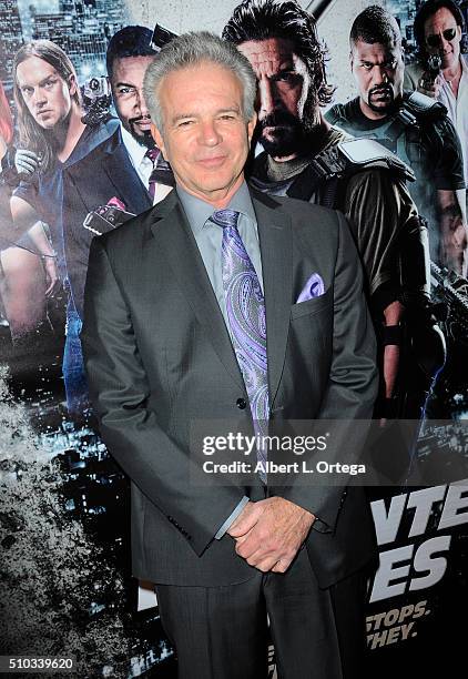 Actor Tony Denison arrives for the Screening Of Oscar Gold Productions' "Vigilante Diaries" held at ArcLight Hollywood on February 4, 2016 in...