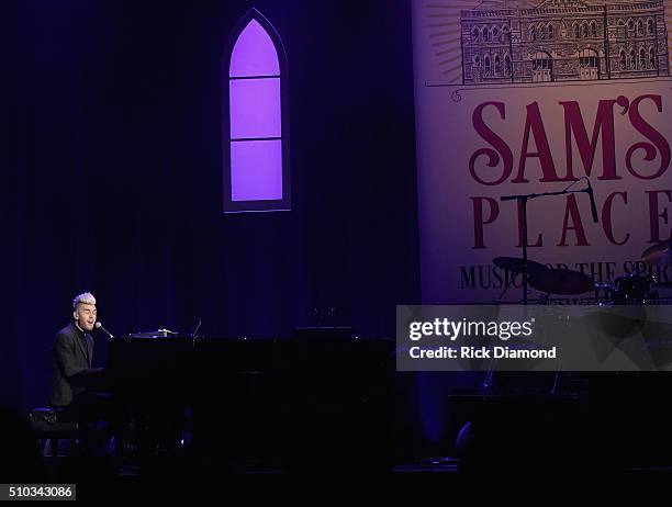 Singer/Songwriter Colton Dixon performs at Sam's Place - Music For The Spirit at Ryman Auditorium on February 14, 2016 in Nashville, Tennessee.