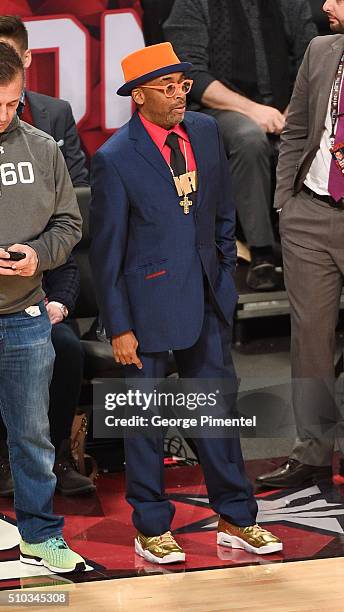 Filmmaker Spike Lee attends The 2016 NBA All-Star Game at Air Canada Centre on February 14, 2016 in Toronto, Canada.