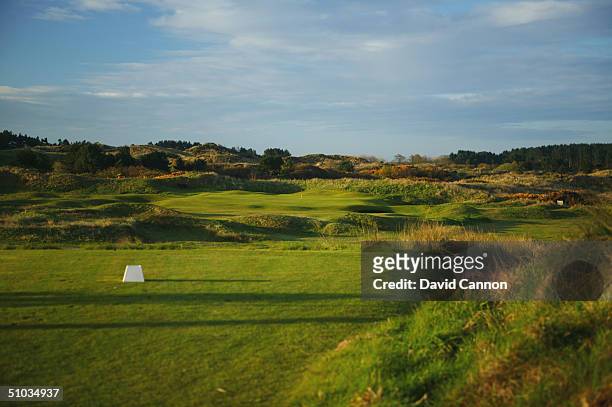 The par 3 14th hole at Royal Birkdale Golf Club, on April 21, 2004 in Birkdale, England.
