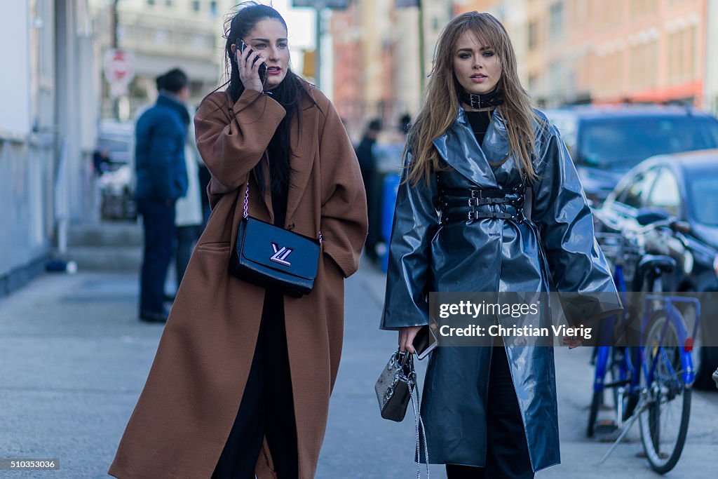 Street Style - Day 3 - New York Fashion Week: Women's Fall/Winter 2016