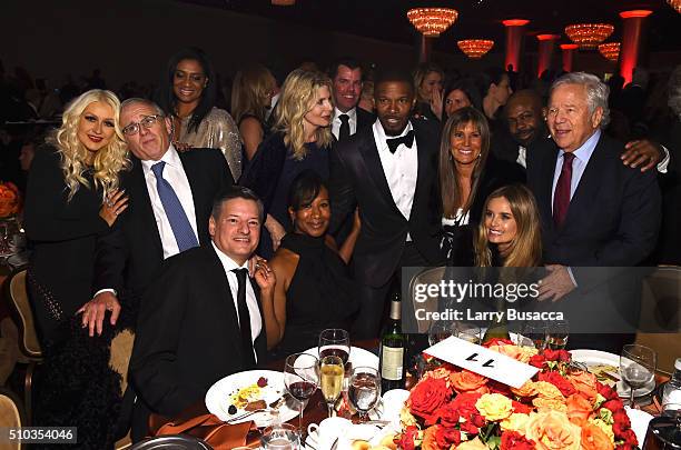 Recording artist Christina Aguilera, honoree Irving Azoff, Netflix chief content officer, Ted Sarandos, Nicole Avant, actor Jamie Foxx, Ricki Noel...