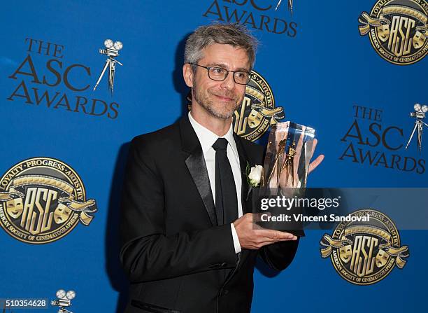 Cinematographer Vanja Cernjul attends the 30th Annual ASC Awards at the Hyatt Regency Century Plaza on February 14, 2016 in Los Angeles, California.