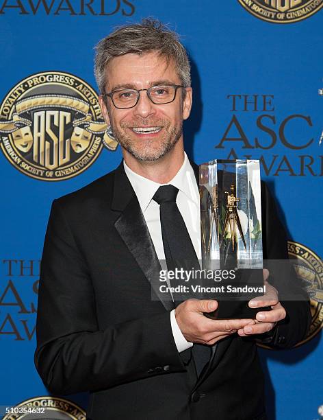 Cinematographer Vanja Cernjul attends the 30th Annual ASC Awards at the Hyatt Regency Century Plaza on February 14, 2016 in Los Angeles, California.