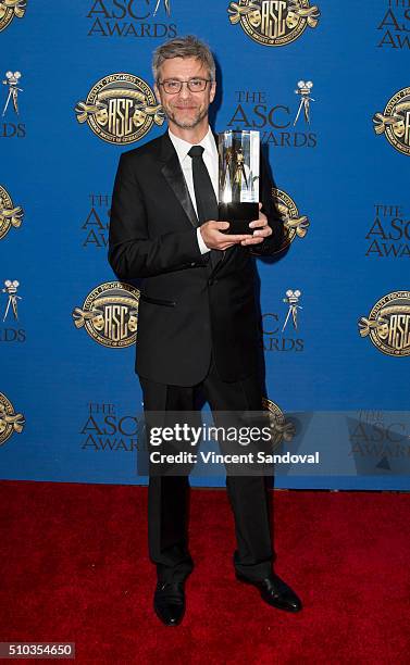 Cinematographer Vanja Cernjul attends the 30th Annual ASC Awards at the Hyatt Regency Century Plaza on February 14, 2016 in Los Angeles, California.