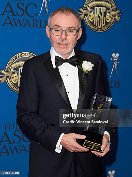 Cinematographer John Toll attends the 30th Annual ASC Awards at the Hyatt Regency Century Plaza on February 14, 2016 in Los Angeles, California.