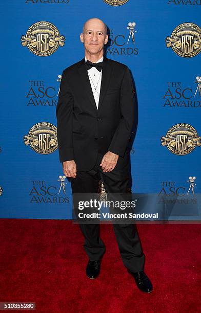 Cinematographer Roberto Schaefer attends the 30th Annual ASC Awards at the Hyatt Regency Century Plaza on February 14, 2016 in Los Angeles,...