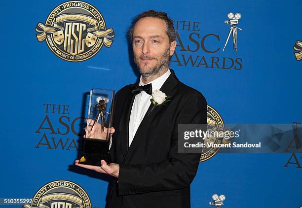 Cinematographer Emmanuel Lubezki attends the 30th Annual ASC Awards at the Hyatt Regency Century Plaza on February 14, 2016 in Los Angeles,...