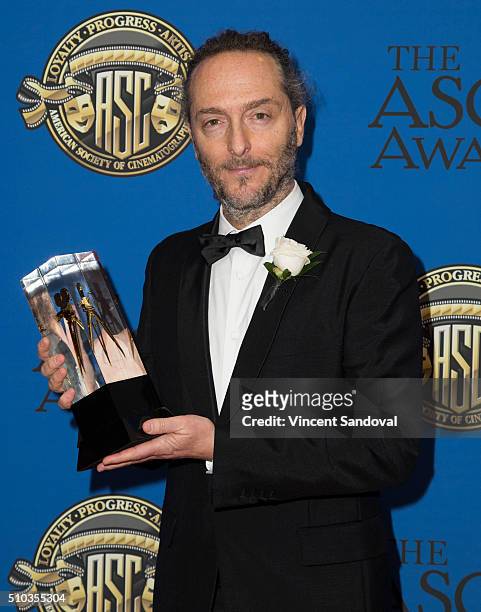 Cinematographer Emmanuel Lubezki attends the 30th Annual ASC Awards at the Hyatt Regency Century Plaza on February 14, 2016 in Los Angeles,...