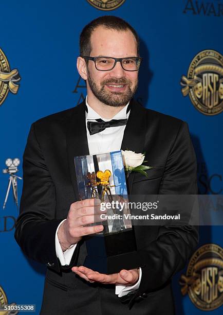 Cinematographer Matyas Erdely attends the 30th Annual ASC Awards at the Hyatt Regency Century Plaza on February 14, 2016 in Los Angeles, California.