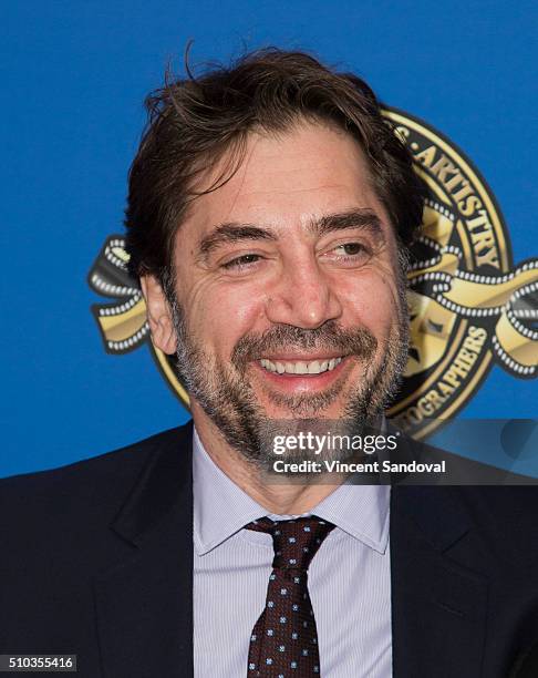 Actor Javier Bardem attends the 30th Annual ASC Awards at the Hyatt Regency Century Plaza on February 14, 2016 in Los Angeles, California.