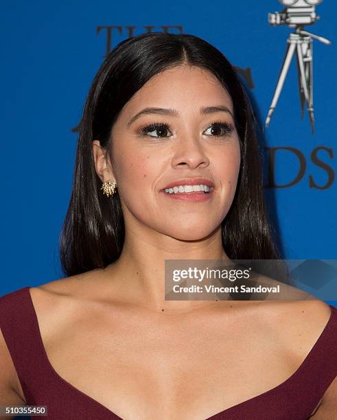 Actress Gina Rodriguez attends the 30th Annual ASC Awards at the Hyatt Regency Century Plaza on February 14, 2016 in Los Angeles, California.