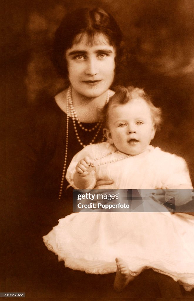 The Queen Mother With The Princess Elizabeth