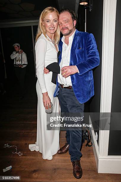 Lilly zu Sayn-Wittgenstein and Alexander zu Schaumburg-Lippe attend the Bulgari Night Of The Icons on February 14, 2016 in Berlin, Germany.