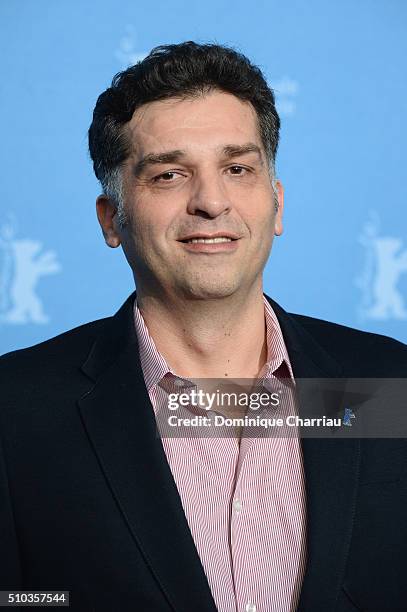 Director Danis Tanovic attends the 'Death in Sarajevo' photo call during the 66th Berlinale International Film Festival Berlin at Grand Hyatt Hotel...