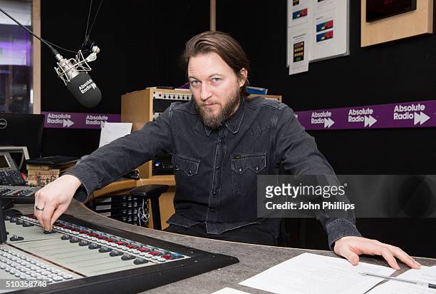 Comedian, Matt Morgan hosting a special show for Absolute Radio with co-host, Noel Gallagher on February 11, 2016 in London, England.