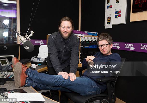 Noel Gallagher and comedian, Matt Morgan host a special show for Absolute Radio on February 11, 2016 in London, England.